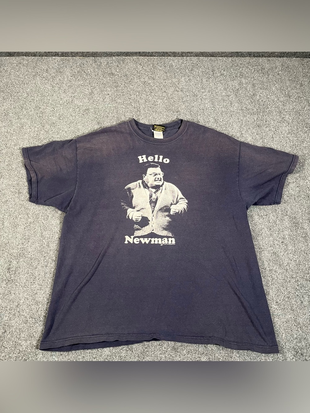 Vintage Seinfeld T Shirt XL Hello Newman Logo Y2K TV Sitcom Promo Faded